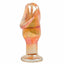 House Of Dasein Golden Glass Dildo Anal Butt Plug Sex Toy Bdsm Temperature Play - Gold