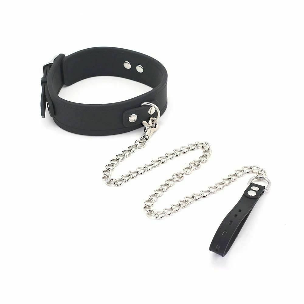 House Of Dasein Collar Leash Sex Slave Restraints Set Bdsm Owned Submissive Pet Play - Black Main image