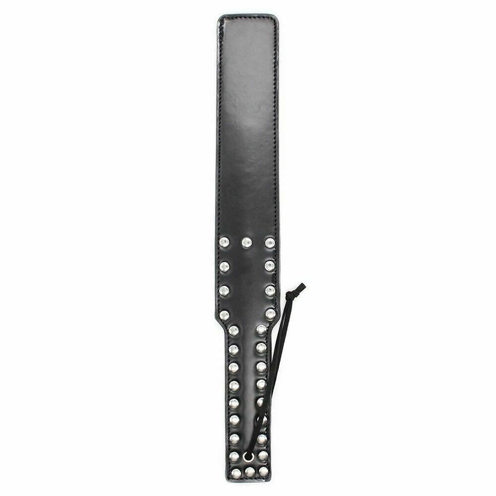 House Of Dasein Leather Black Spanking Paddle Impact Play Bondage Kink Bdsm Fetish Restraints - Black
