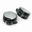 House Of Dasein Black Silver Leather Wrist Bondage Handcuffs Bdsm Restraints - Black