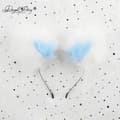 House Of Dasein Faux Fur Puppy Ears Headband Blue House of Dasein