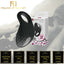 House Of Dasein Powerful Black Cock Vibrator Silicone Waterproof Rechargeable Penis Ring - Black