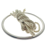 House Of Dasein Suspension Ring Shibari Bondage Metal Restraint Hoop - Silver