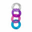 House Of Dasein Silicone Cock Stretchy Reusable Penis Ring Ejaculation Delay - Multicoloured