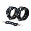 House Of Dasein Five Colours Faux Leather Comfortable Handcuffs Bdsm Bondage Sex Toys - Black/Silver