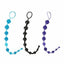 House Of Dasein Flexible 31Cm Colourful Anal Beads String Butt Plug - Black