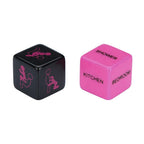 House Of Dasein 2Pcs Sexy Adult Games Black And Pink Dice - Black