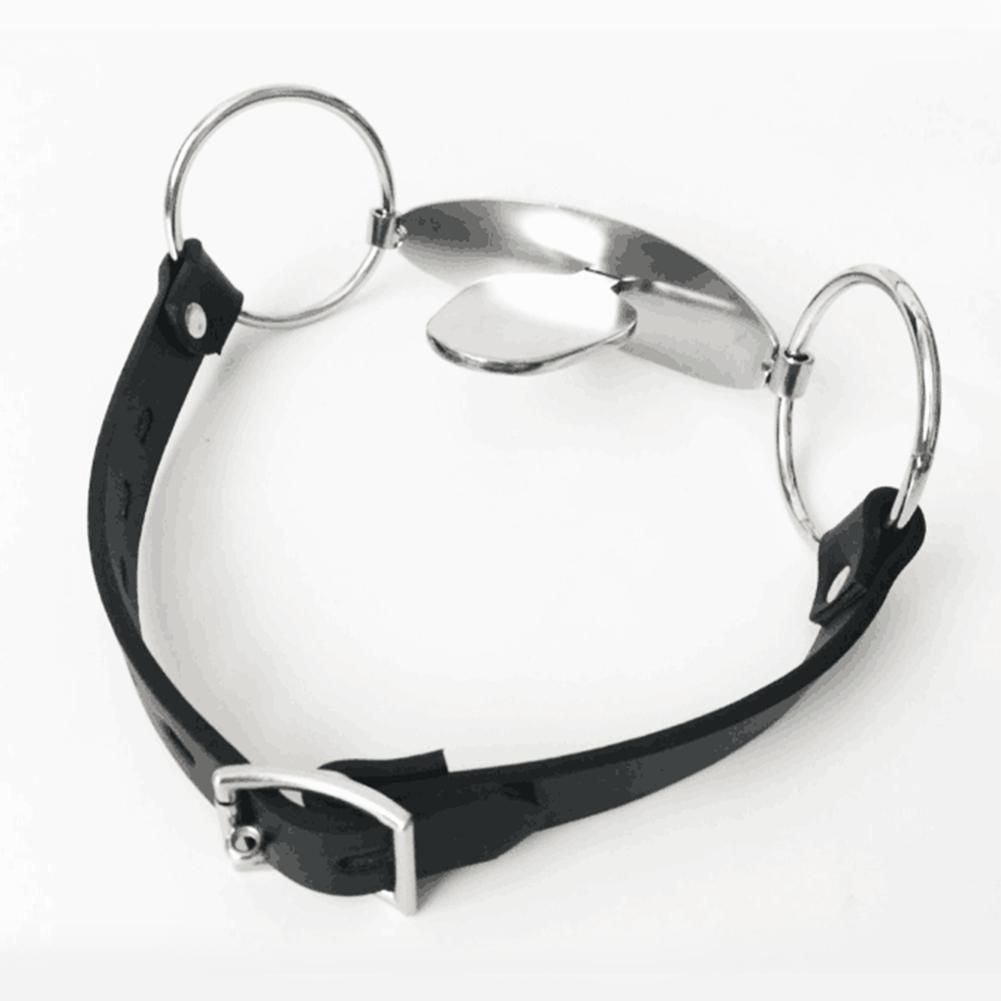 House Of Dasein Bdsm Full Steel Tongue Bondage Restraint Mouth Plug Gag - Silver