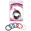 House Of Dasein Set 5 Rainbow Stretchy Silicone Cock Rings - Rainbow - Rubber Cock Ring 5 Colour Set