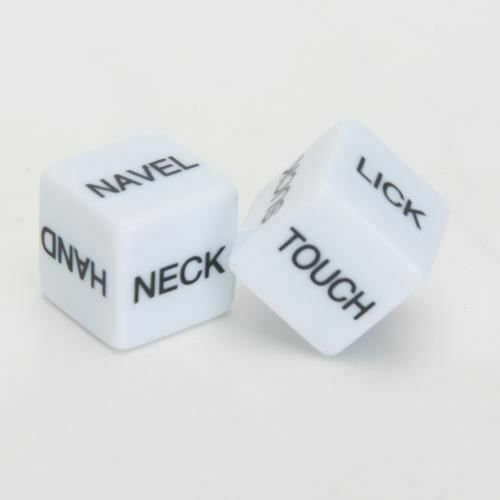 House Of Dasein Novelty Adult Games Double Dice Set Action With Body Part - White Main image