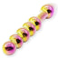 House Of Dasein 18Cm Pretty Glass Double Ended Anal Beads Dildo Butt Plug - Gold