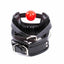 House Of Dasein Soft Padded Collar Head Harness With Red Ball Gag Bdsm Toys - Red