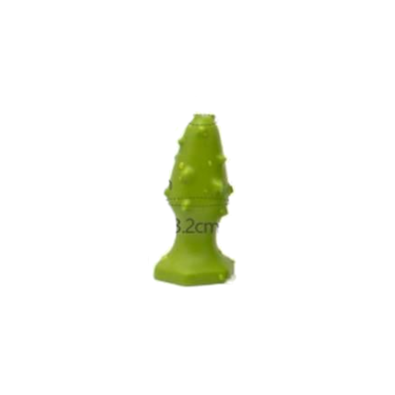 House Of Dasein Huge Green Silicone Butt Plug With Thorns Soft Flexible Anal Dildo - Green - S