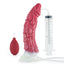 House Of Dasein 22.7Cm Liquid Silicone Suction Cup Rosy Thick Dildo Sex Toys - Red