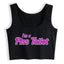 House Of Dasein Im A Piss Toilet Pink Design Slim Fit Crop Top Hotwife Humorous Flirtation Tank - Black - L