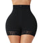 Lace Waist Cinching And Hip Lifting Postpartum High Waisted Shapewear Pants - Black - 2Xl