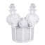 House Of Dasein French Style Charm Strapless Top Women's Outerwear Vintage 3D Pearl Flower Boned Bustier Blouse - White - 34B/75