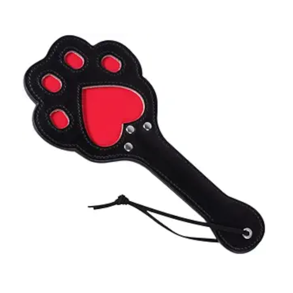 House Of Dasein Cute Paw Print Spanking Paddle Bdsm Impact Play Toys