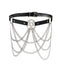 Veile Studios Womens Multi Layer Chain Belt Hollow Fringe Body Sexy Pin Buckle Five