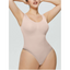 Scoop Neck Wide Strap Shaping Bodysuit - Dust Storm - L