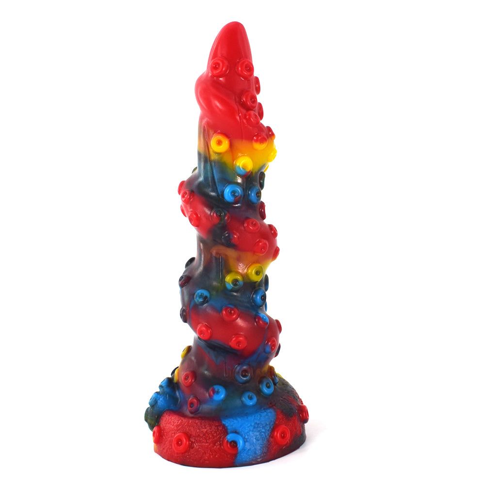 House Of Dasein Dragon With Wings Dildo-Yocy-265 - Red-Black-Blue