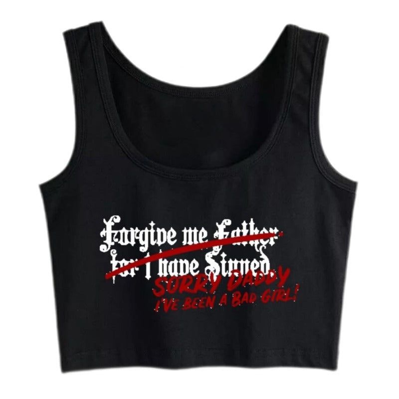 House Of Dasein Sorry Daddy Crop Shirt Bratty Submissive Ddlg Bdsm Clothing Breathable Slim Fit - Black - M