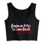 House Of Dasein Sorry Daddy Crop Shirt Bratty Submissive Ddlg Bdsm Clothing Breathable Slim Fit - Black - M