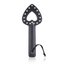 House Of Dasein Hollow Heart Spanking Faux Leather Paddle Bdsm Adult Game - Black