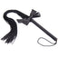 House Of Dasein 45Cm Black Silk Flogger With Ribbon Bow Bdsm Impact Play