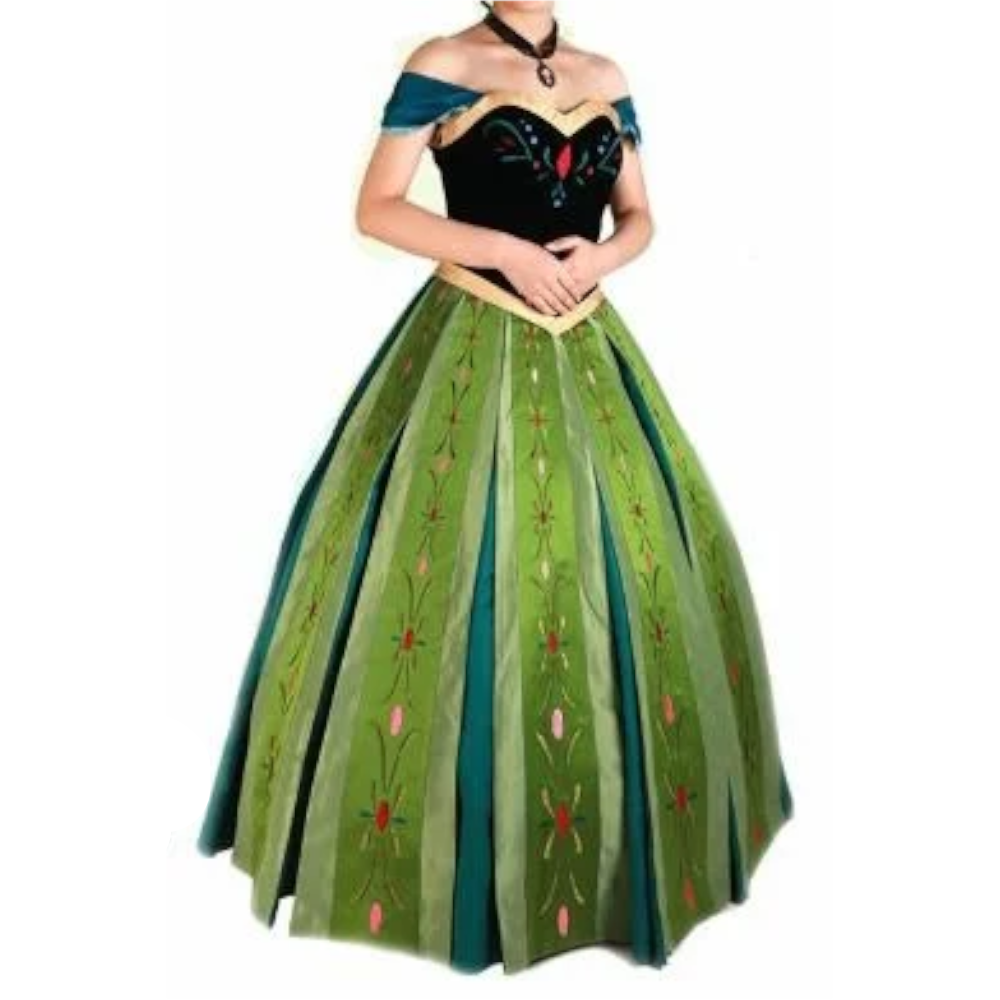 House Of Dasein Athemis Movie Ice Anna Cosplay Dress Princess Coronation Costume Custom Size - Clothing Set - S Main image