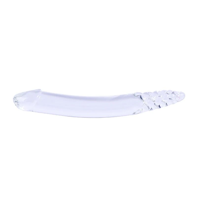 House Of Dasein Black Wolf Pyrex Glass Dildo With Crystal Anal Butt Plug Spot Masturbation Adult Sex Toys