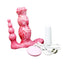 House Of Dasein Silicone Triple Action Anal Beads G Spot Clitoral Stimulation Women Vibrator - Pink