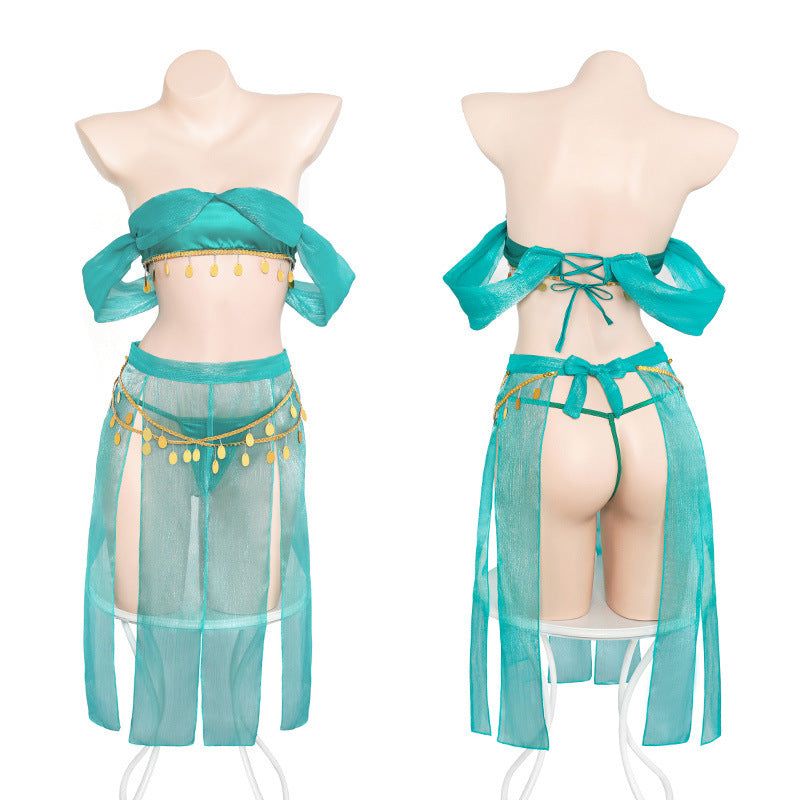 House Of Dasein Dancing Girl Style Suit Lady Ancient Sexy Lingerie Polyester Fiber