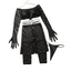 House Of Dasein Perspective Hot Girl Set Sexy Temptation Nightlife Underwear 3 Piece - Black - S