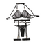 House Of Dasein Female Deep V-Belt Lingerie Set With Steel Ring Sexy Low Cut Seductive Bra - Black - L