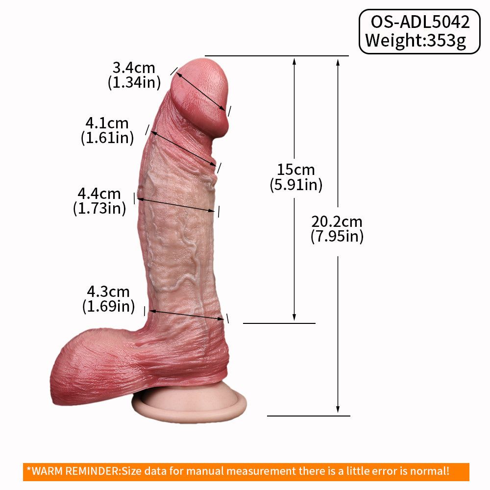 House Of Dasein William Realistic Dildo Skin - 20.2Cm X 4.4Cm - 20.2Cm X 4.4Cm