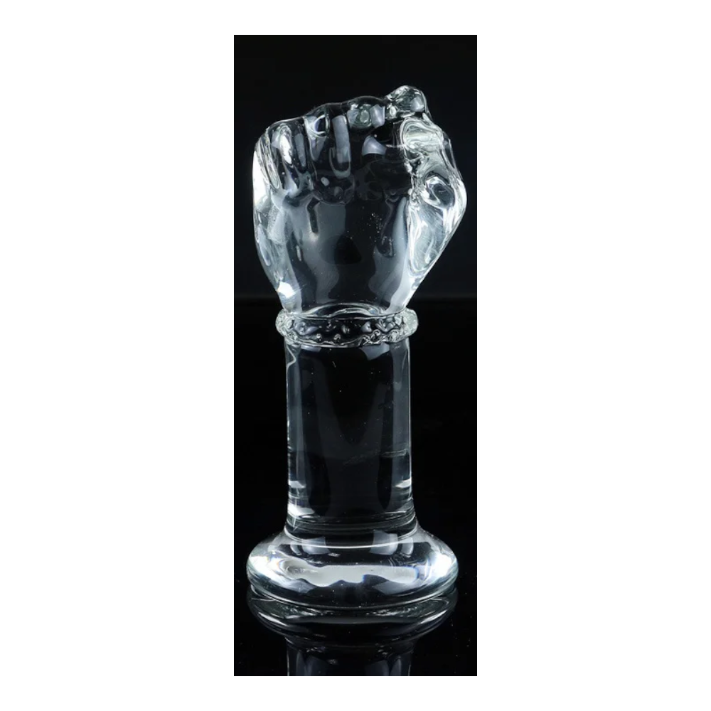 House Of Dasein Super Huge Glass Simulation Fist Dildo Hand G-Spot Anal Plug Vaginal Masturbation Sex Toys - S
