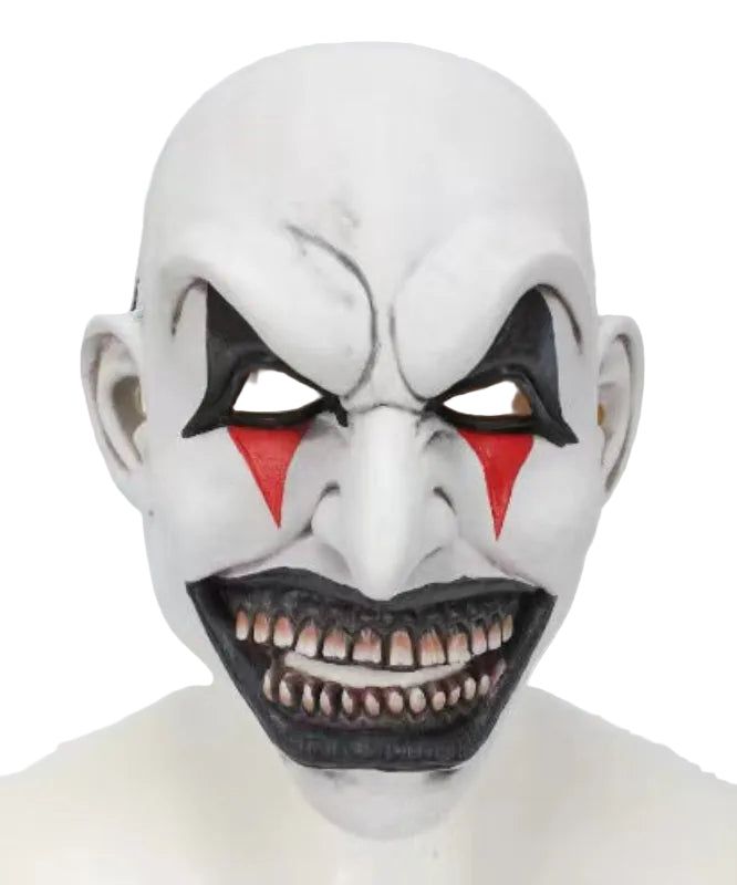 House Of Dasein Halloween Horror Soul Breaking Clown Hat Death Headset Makeup Ball Cosplay Mask - No Hood