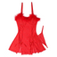 House Of Dasein Sexy Rhinestone Crystal Feather Splicing Sheer Mesh Slit Dress Two Piece Set For Women - Red - L