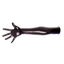 Hod Health & Home Shiny Patent Leather Faux Latex Long Gloves Cosplay Costume Fetish Bdsm - Black - M (70Cm)