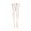 House Of Dasein Sexy Wetlook Thigh High Over The Knee Faux Latex Stockings Costume - White - M