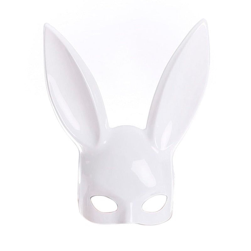 House Of Dasein Sexy Bunny Rabbit Ears Mask Costume Cosplay Fetish Bdsm - Shiny White
