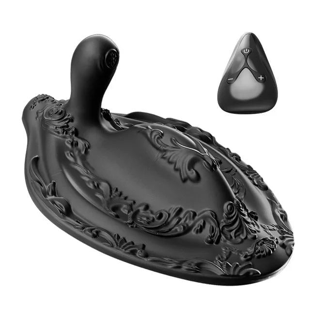 House Of Dasein Unisex Wireless Remote Cushion Vibrator 12 Frequency Vibrating Rod Massager Pad Prostate Anal Plug Stimulator Sex Toys For Women - Black
