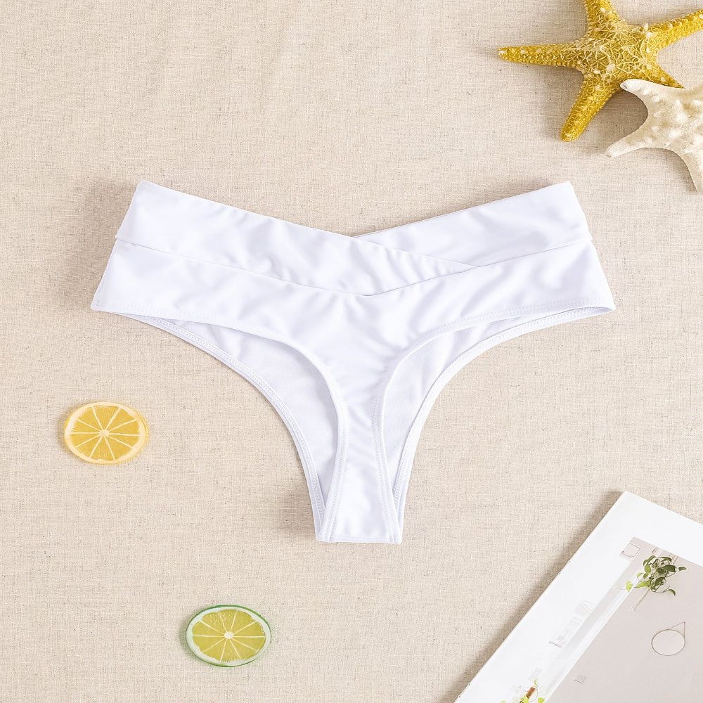 Sexy Cross Bikini Bottoms Thong For Women - White - Xl Main image