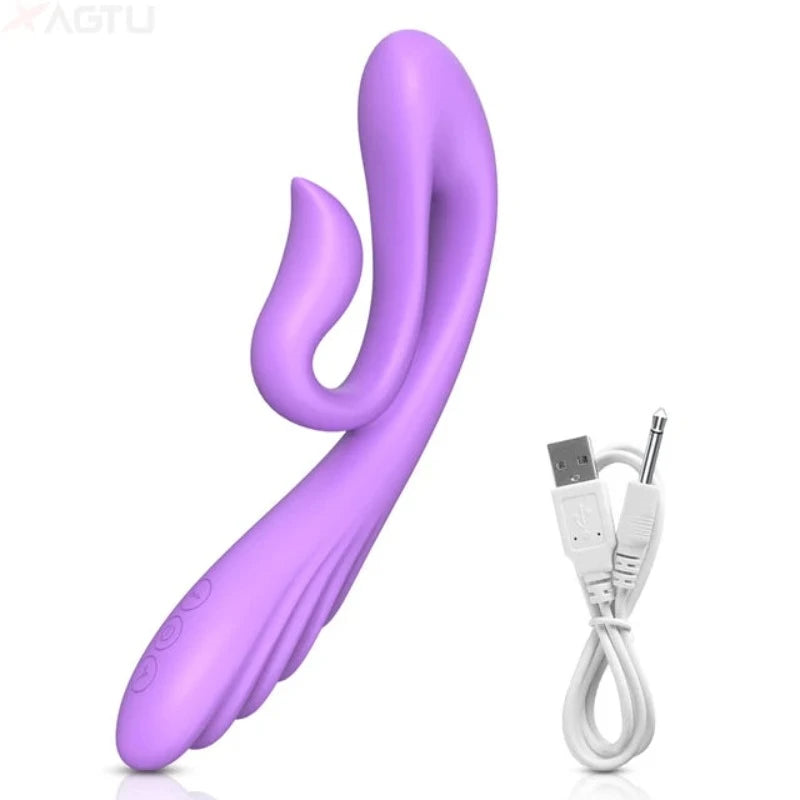 House Of Dasein G-Spot Clitoral Vibrator Sex Toy For Women Clitoris Stimulator Female Masturbation Vibration Rechargeable Adults Toys - Purple Main image