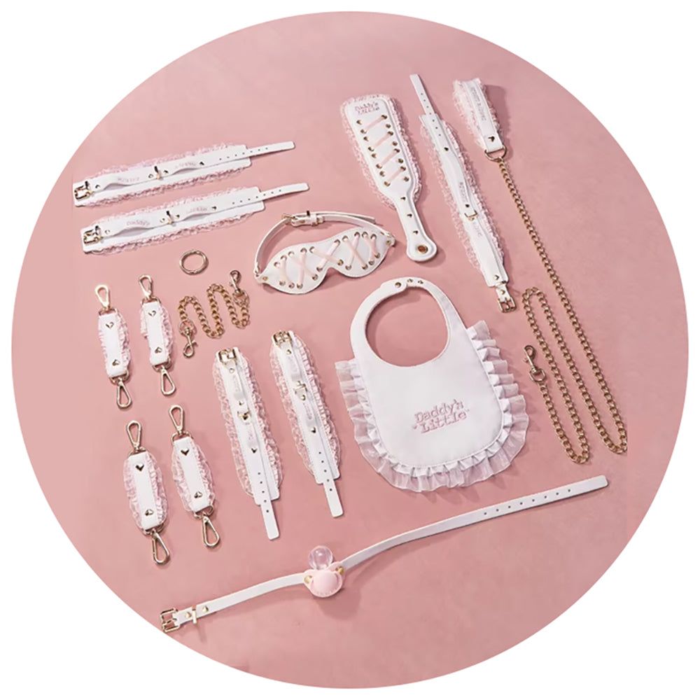 House Of Dasein Ddlg Bondage Set Cute Abdl Sexy Lace Shackles And Foot Cuffs Handcuffs Restraint Toy Sm Fetish Mouth Gag Game For Couple