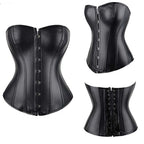 House Of Dasein Steampunk Plus Size Slimming Body Shapewear Corset Black Xxl - Black - S