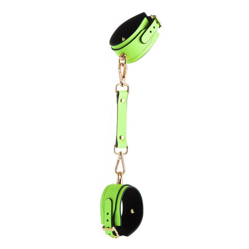 House Of Dasein Pu Leather Bondage Cuff Wrist/Ankle Restraint Sold Individually(Luminous Green Anklet)