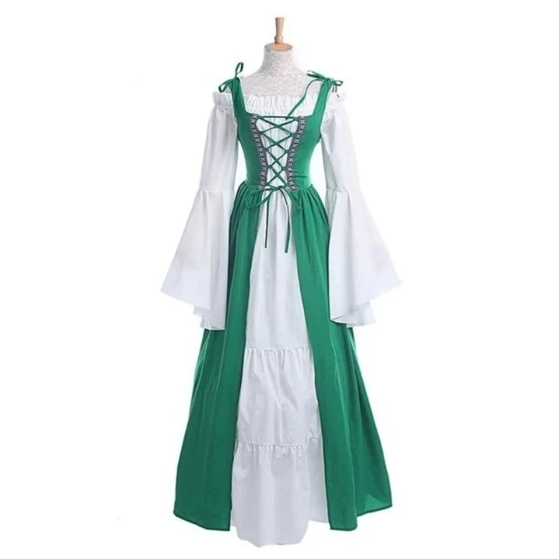 House Of Dasein S-6Xl Medieval Dress Cosplay Halloween Costume For Women Palace Carnival Party - Green - S