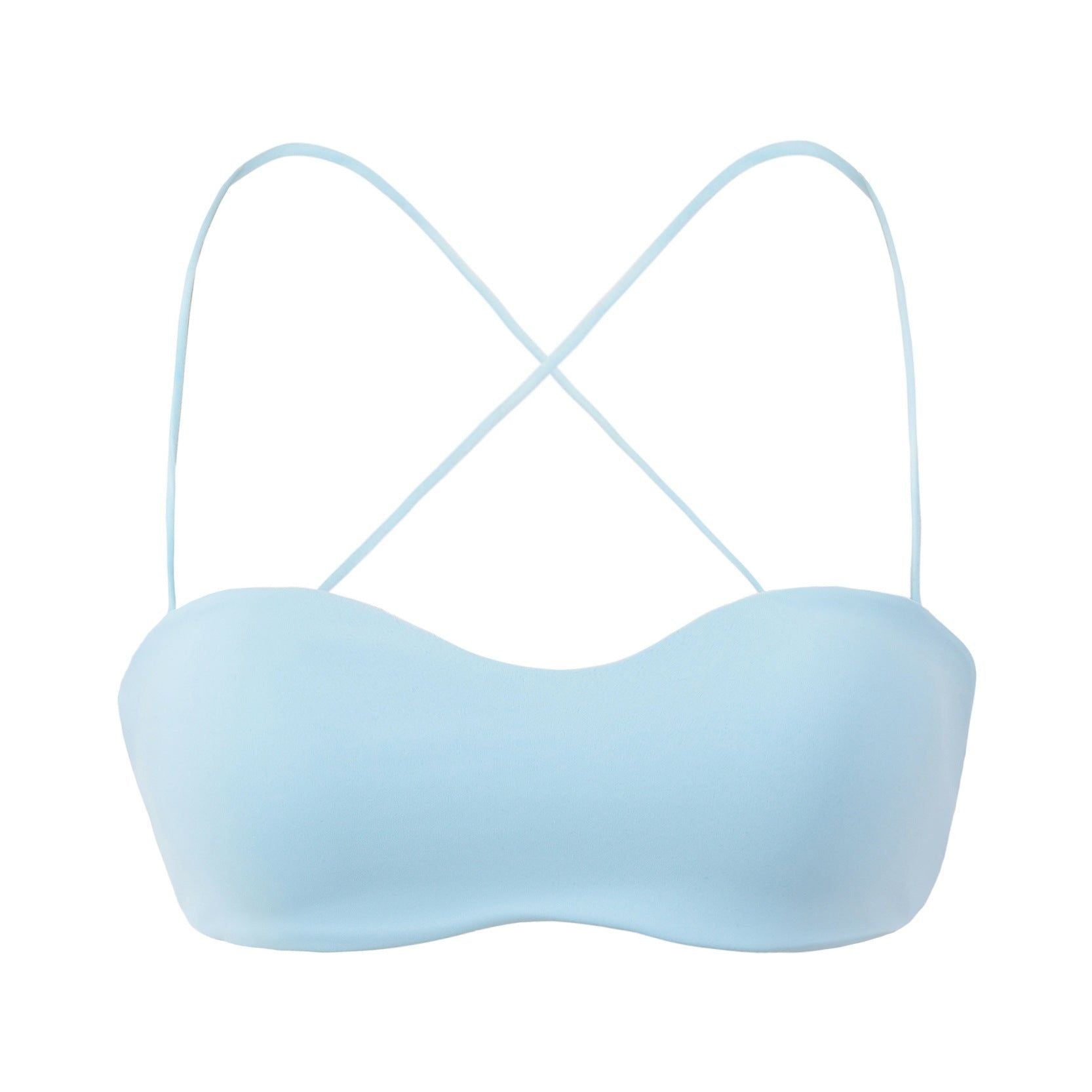 House Of Dasein Double Layered Small Chest Flat Narrow Version Without Cushion Underwear Sling - Baby Blue - L